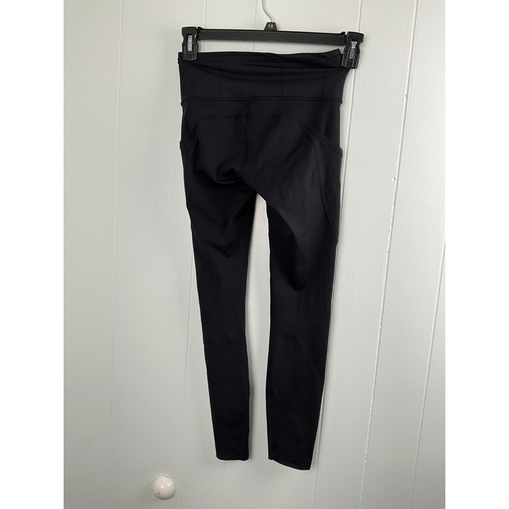 Lululemon Size 4 Fast and Free High-Rise Tight 25 Nulux Black Leggings W5ATIS